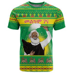 Afro Ethiopia Christmas T shirt Melkam Gena Yegena Abat