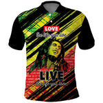 Reggae Legend Polo Shirt Love The Life You Live Live The Life You Love