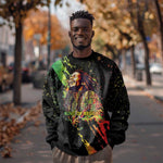 Afro Legend Bob Sweatshirt One Love Heart Destiny