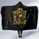 Reggae King Marley Hooded Blanket Gold Lion