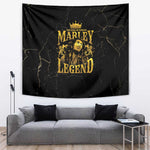 Reggae King Marley Tapestry Gold Lion