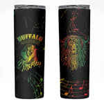 Reggae King Buffalo Soldier Skinny Tumbler Honoring The Legend