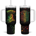 Reggae King Buffalo Soldier Tumbler With Handle Honoring The Legend