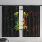 Reggae King Buffalo Soldier Window Curtain Honoring The Legend