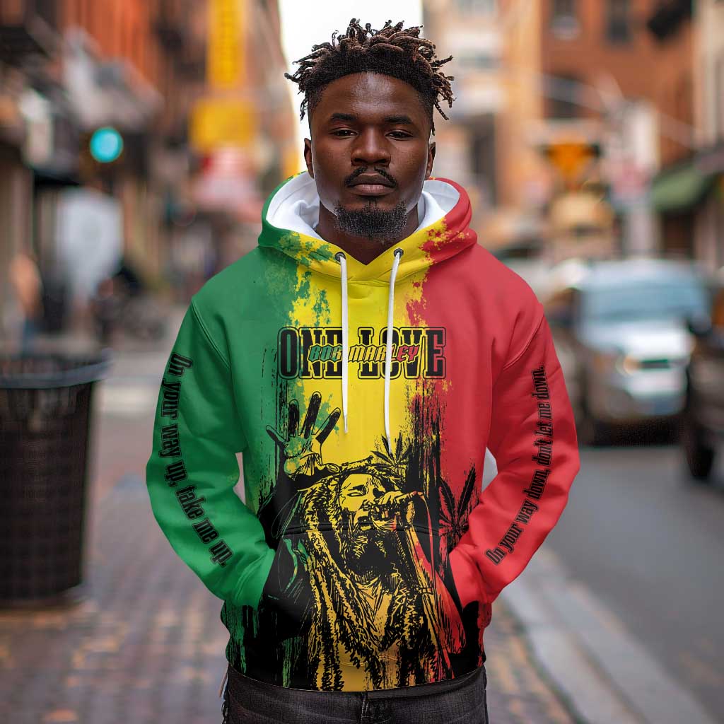 Legend Bob Personalized Hoodie Reggae Grunge