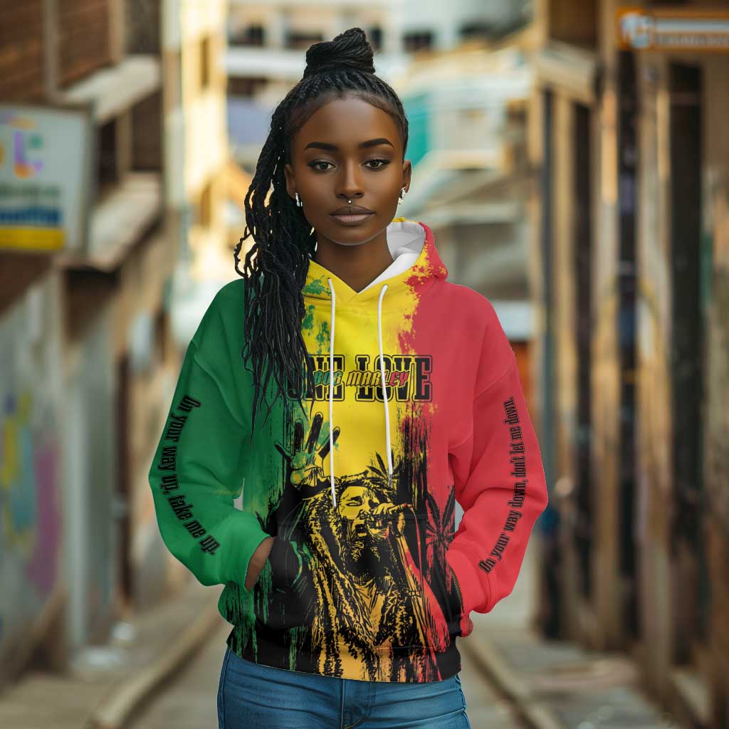 Legend Bob Personalized Hoodie Reggae Grunge