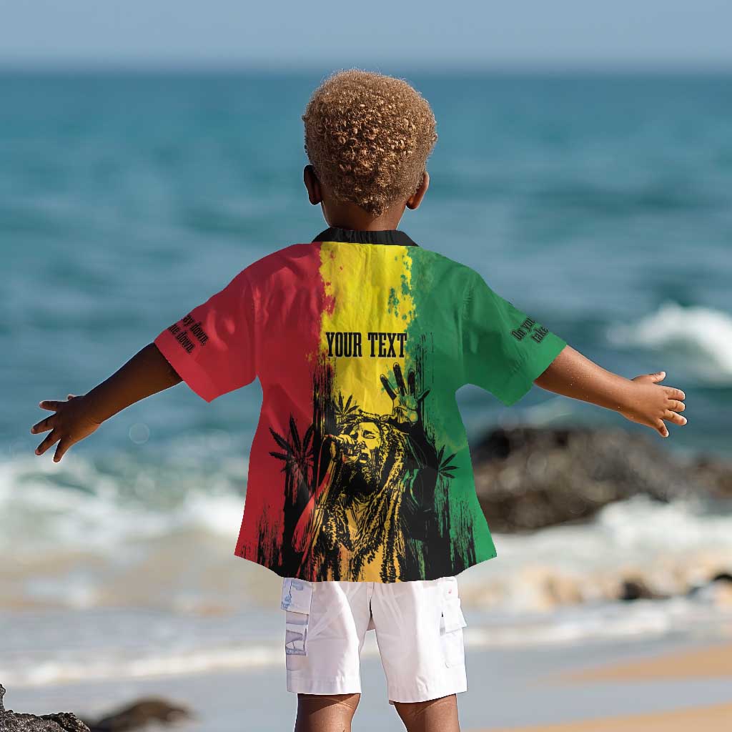 Legend Bob Personalized Kid Hawaiian Shirt Reggae Grunge