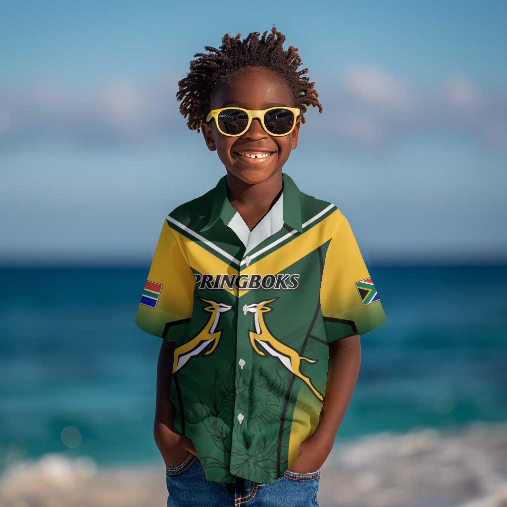 South Africa Rugby Kid Hawaiian Shirt Bokke Champions