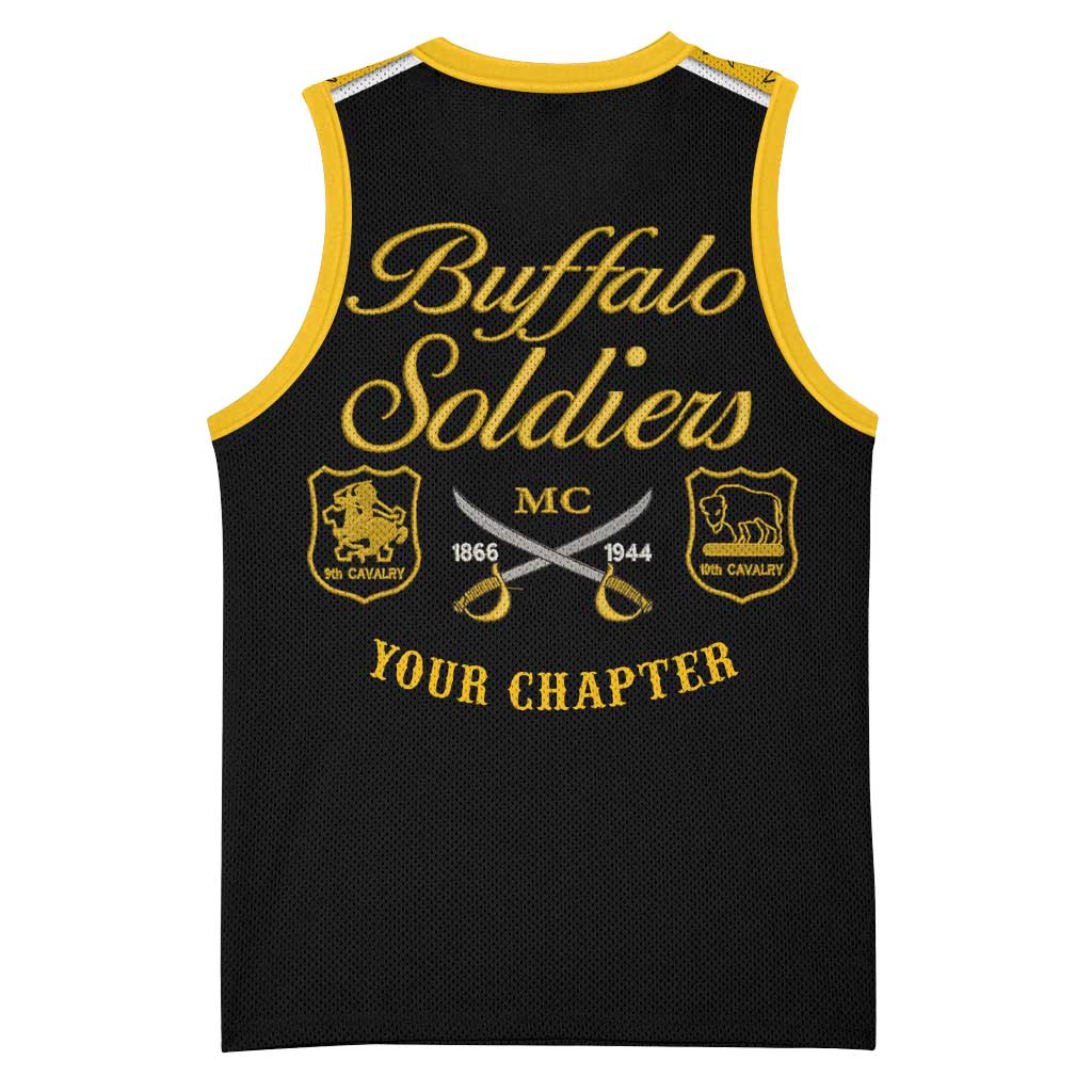 Personalised Buffalo Soldiers Basketball Jersey History of Heroes LT7