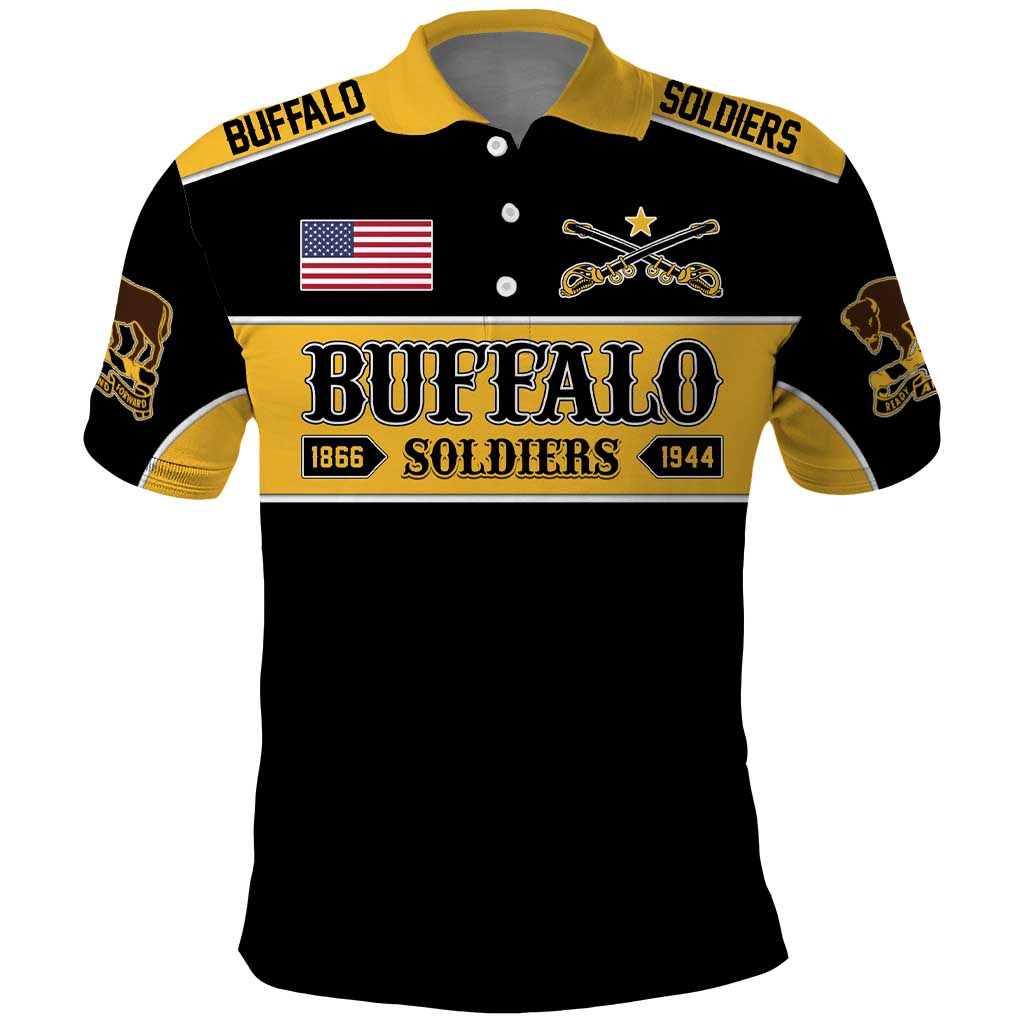 Personalised Buffalo Soldiers Polo Shirt History of Heroes