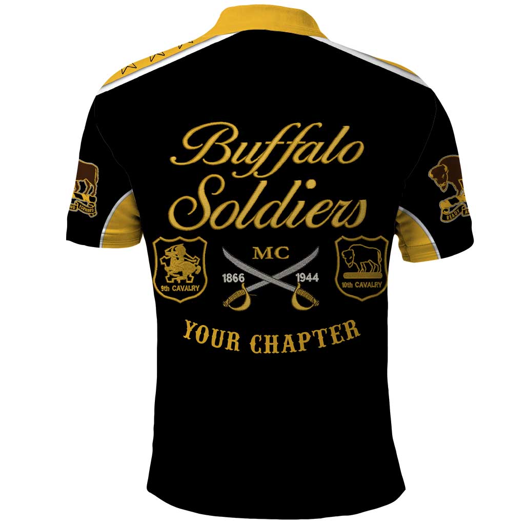 Personalised Buffalo Soldiers Polo Shirt History of Heroes