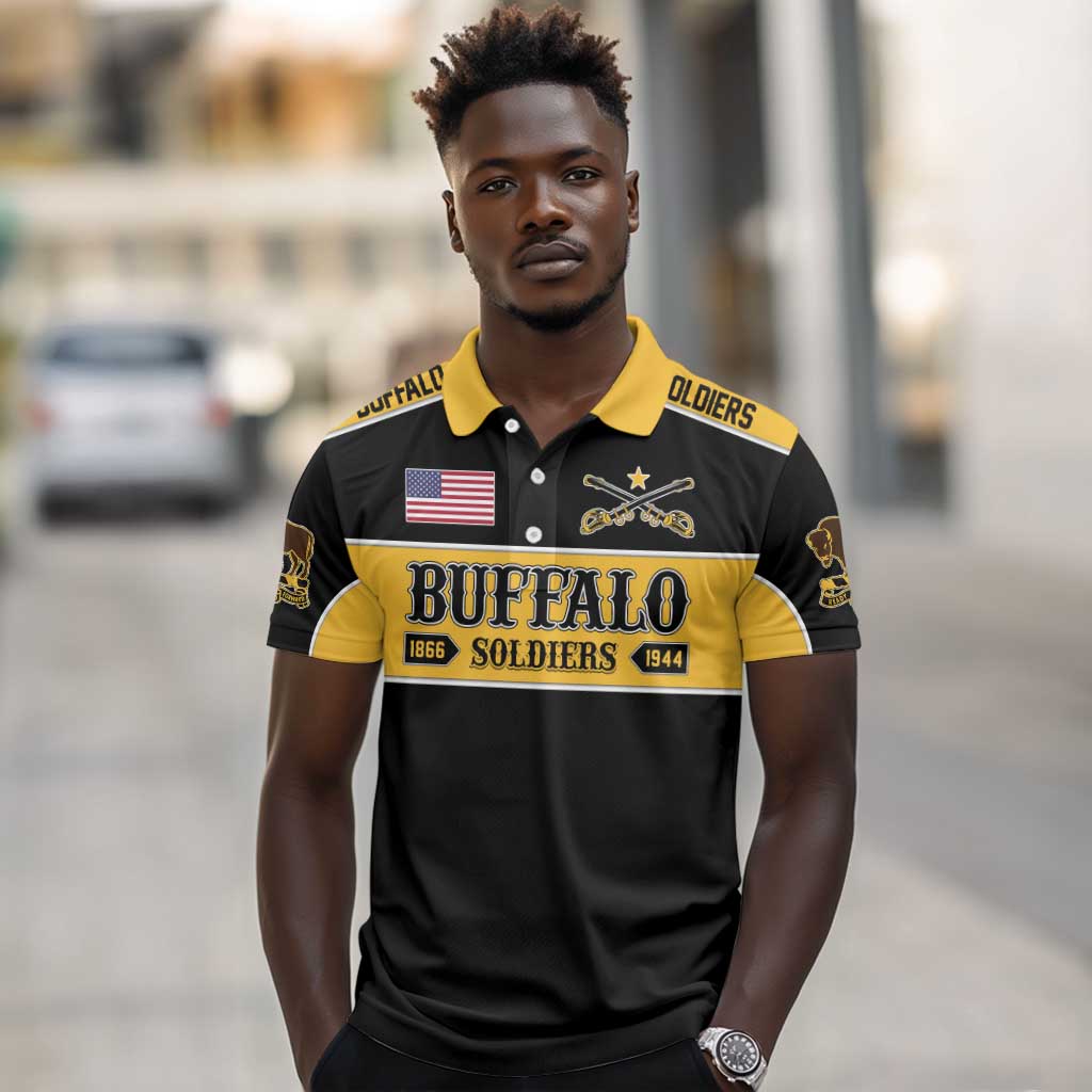 Personalised Buffalo Soldiers Polo Shirt History of Heroes