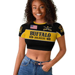 Personalised Buffalo Soldiers Raglan Cropped T shirt History of Heroes