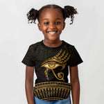 Ancient Egypt Gold Intricate Kid T shirt Eye of Horus