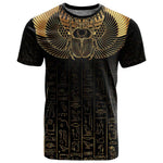 Ancient Egypt T shirt Black Gold Scarab