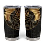Ancient Egypt Tumbler Cup Black Gold Scarab