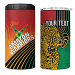 Personalized Afro Guyana Cricket Amazon Warriors 4 in 1 Can Cooler Tumbler Fierce Jaguars - African Pride