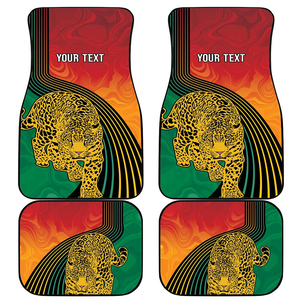 Personalized Afro Guyana Cricket Amazon Warriors Car Mats Fierce Jaguars - African Pride