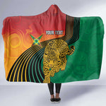 Personalized Afro Guyana Cricket Amazon Warriors Hooded Blanket Fierce Jaguars - African Pride