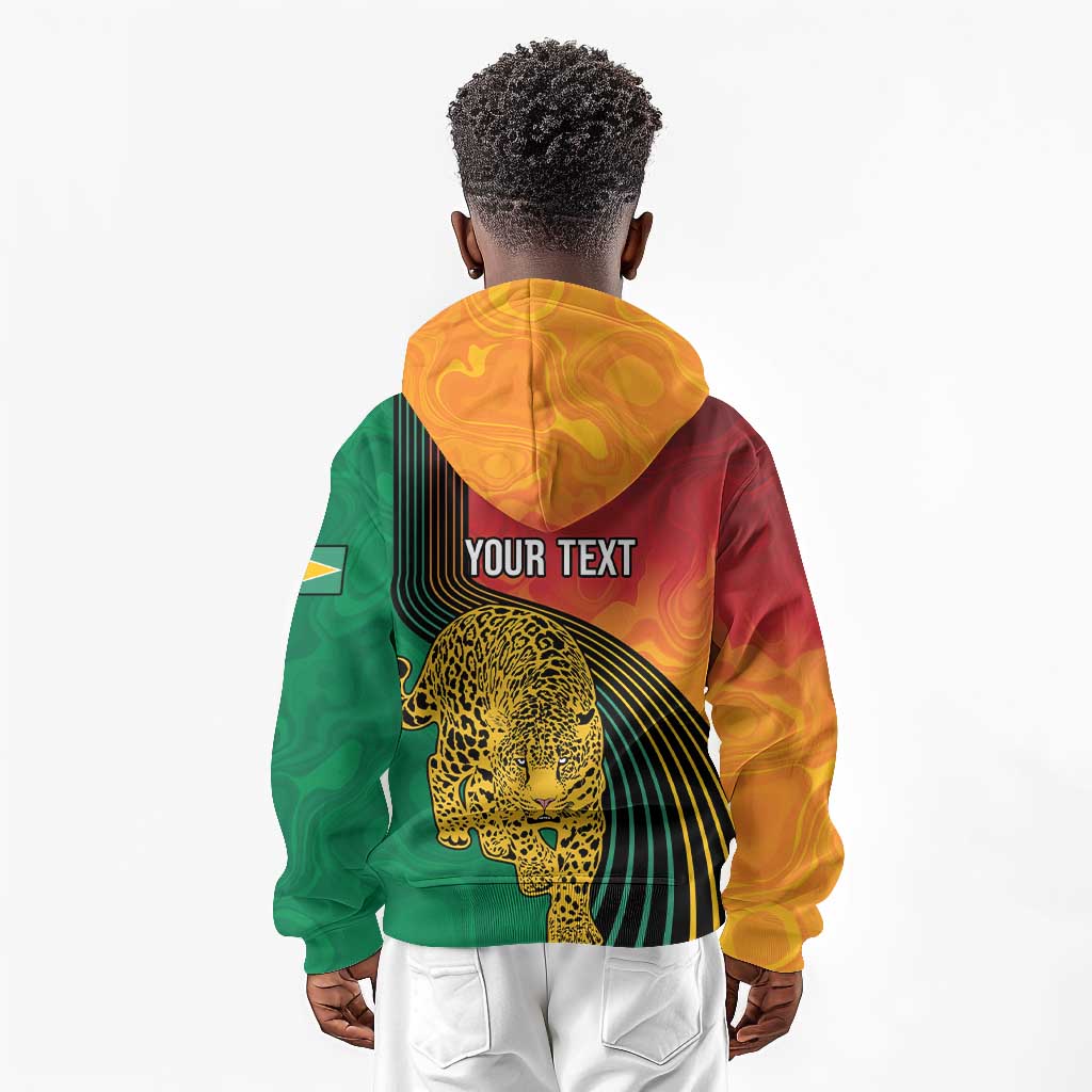 Personalized Afro Guyana Cricket Amazon Warriors Kid Hoodie Fierce Jaguars - African Pride