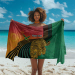 Personalized Afro Guyana Cricket Amazon Warriors Sarong Fierce Jaguars - African Pride