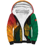 Personalized Afro Guyana Cricket Amazon Warriors Sherpa Hoodie Fierce Jaguars - African Pride
