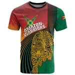 Personalized Afro Guyana Cricket Amazon Warriors T shirt Fierce Jaguars - African Pride