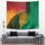 Personalized Afro Guyana Cricket Amazon Warriors Tapestry Fierce Jaguars - African Pride