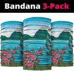Afro-Saint Lucians Neck Gaiter Pitons Landscape LT7