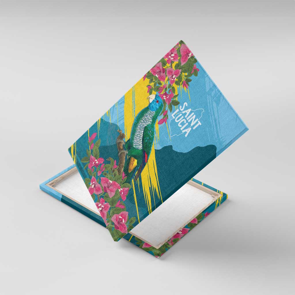 Saint Lucia Afro Canvas Wall Art Tropical Vibes