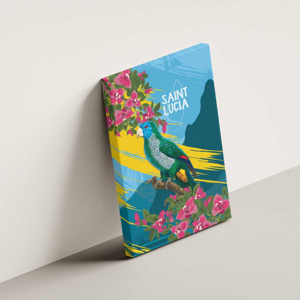 Saint Lucia Afro Canvas Wall Art Tropical Vibes
