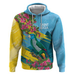 Saint Lucia Afro Hoodie Tropical Vibes