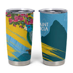 Saint Lucia Afro Tumbler Cup Tropical Vibes