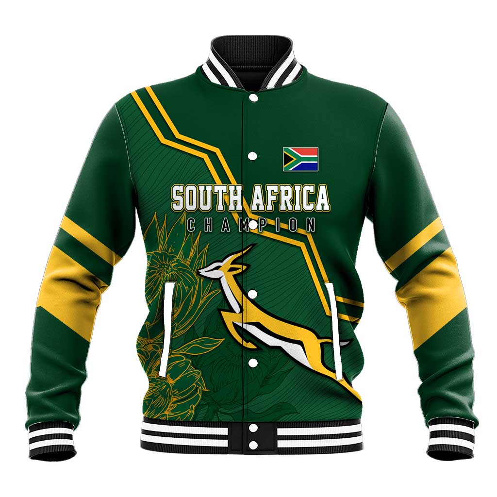 South Africa Rugby Baseball Jacket Champions GO Bokke LT7