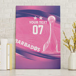 Afro-Barbadians Cricket Custom Canvas Wall Art Royal Champions - Tropical Vibes - African Pride
