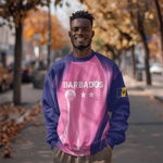 Afro-Barbadians Cricket Custom Sweatshirt Royal Champions - Tropical Vibes - African Pride