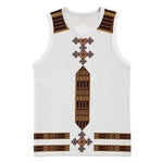 Eritrea Basketball Jersey Tilet Habesha Style - White - African Pride