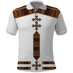 Eritrea Polo Shirt Tilet Habesha Style - White