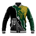 Personalised New Zealand Vs South Africa Rugby Baseball Jacket Rivals Dynamics LT7