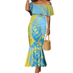 Saint Lucia Cricket Personalized Mermaid Dress The Roaring King - African Pride