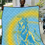 Saint Lucia Cricket Personalized Quilt The Roaring King - African Pride