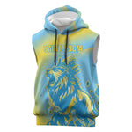 Saint Lucia Cricket Personalized Sleeveless Hoodie The Roaring King - African Pride