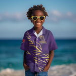 Afro-Trinbago Cricket Custom Kid Hawaiian Shirt TKR Quadruple Champion - African Pride