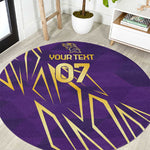 Afro-Trinbago Cricket Custom Round Carpet TKR Quadruple Champion - African Pride