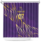 Afro-Trinbago Cricket Custom Shower Curtain TKR Quadruple Champion - African Pride