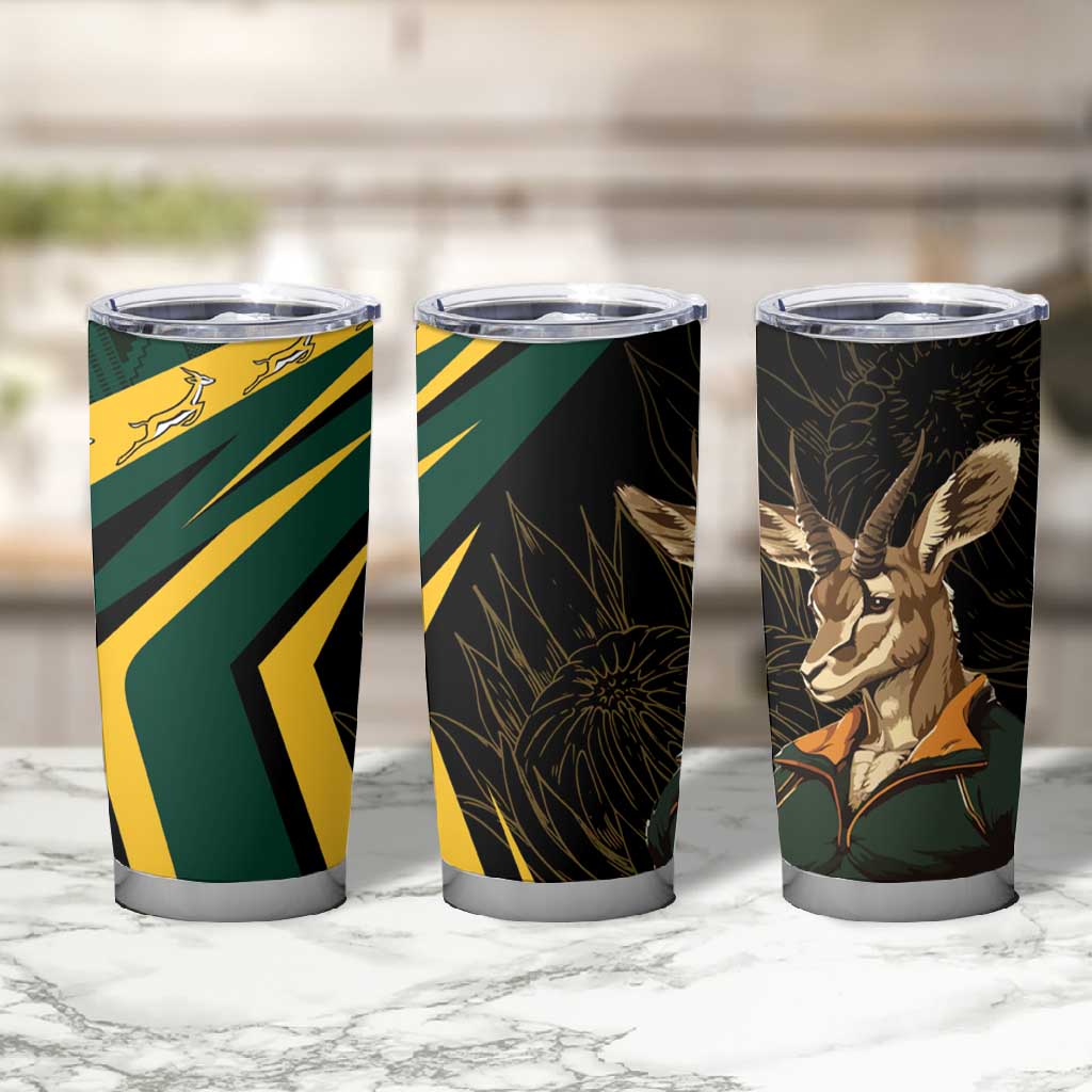 South Africa Bokke Personalised Tumbler Cup Mascot Dynamic