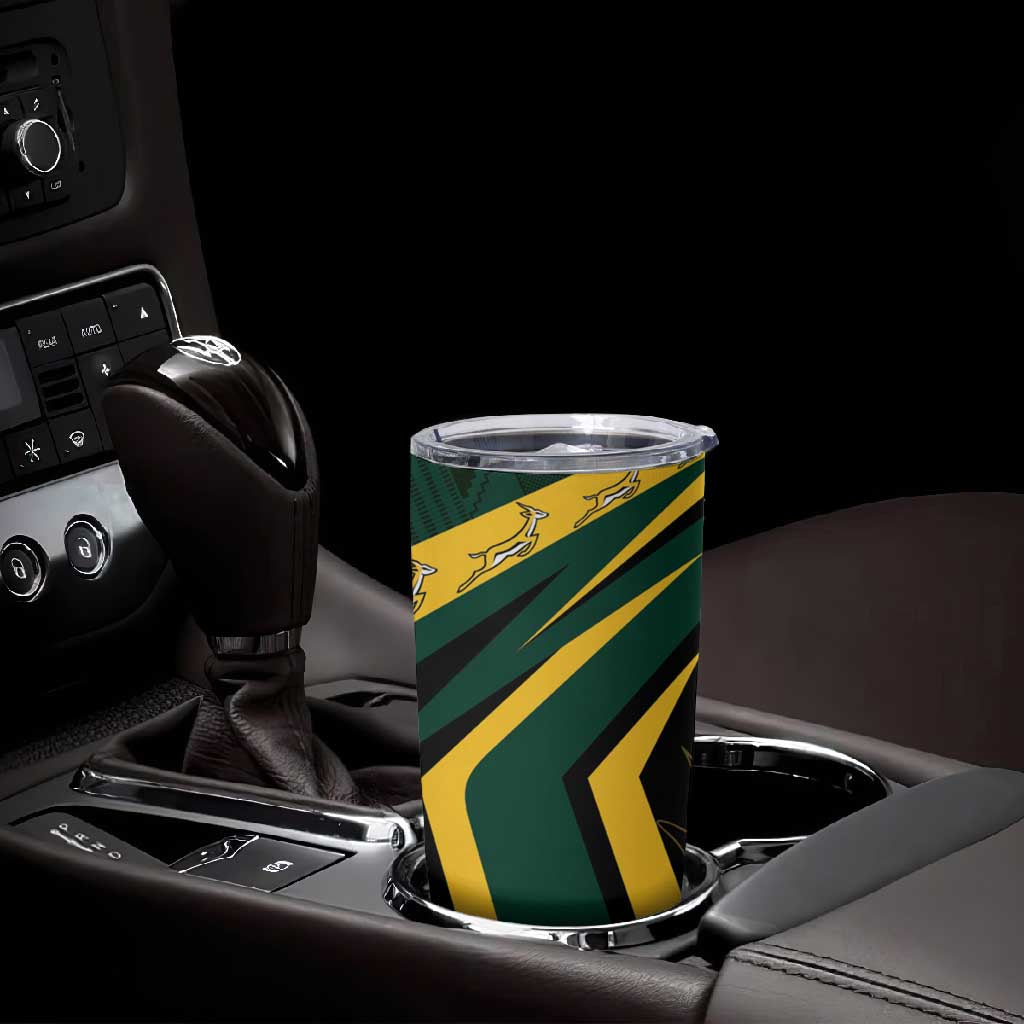 South Africa Bokke Personalised Tumbler Cup Mascot Dynamic