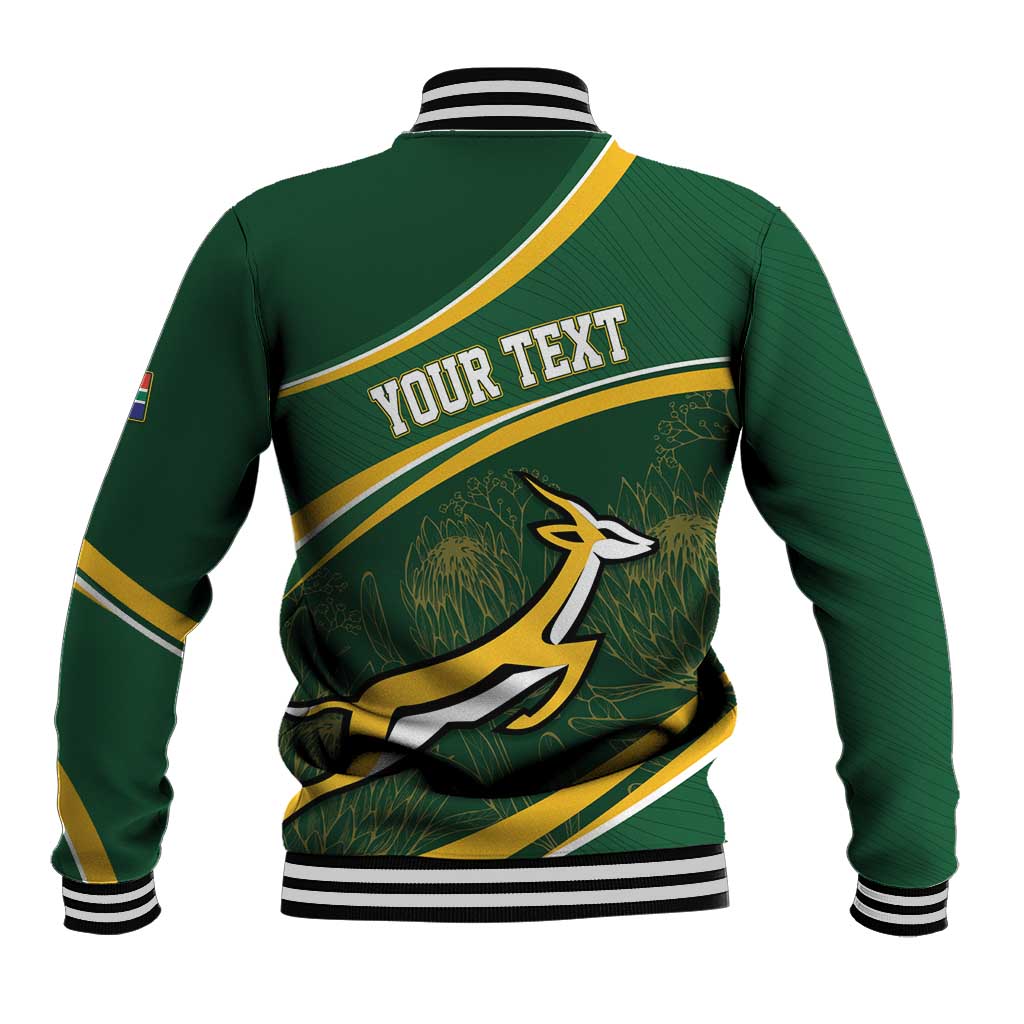 South Africa Rugby Personalized Bokke Baseball Jacket Springboks - Stronger Together - African Pride