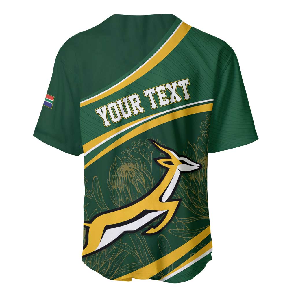 South Africa Rugby Personalized Bokke Baseball Jersey Springboks - Stronger Together - African Pride