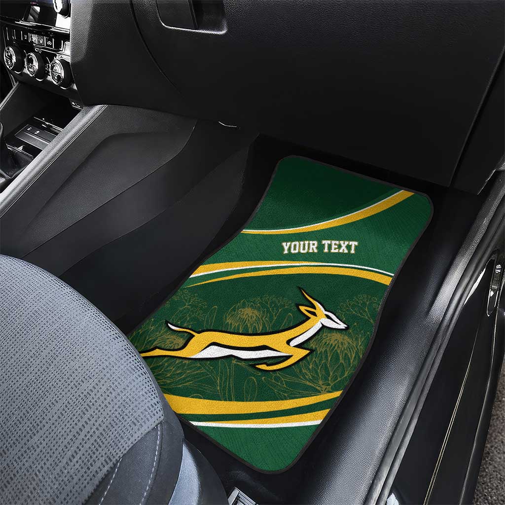 South Africa Rugby Personalized Bokke Car Mats Springboks - Stronger Together - African Pride